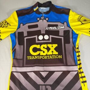Vintage Pearl Izumi CSX Train Cycling Jersey 1998 USA Large